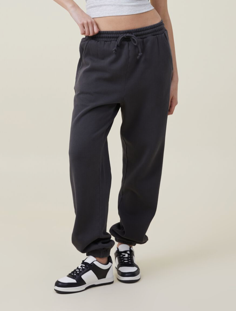 Cotton:On Women's Classic Washed Sweatpants Sweats Washed Black Size S NEW
