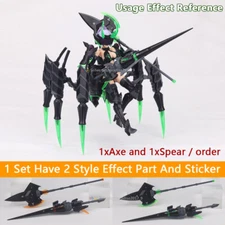 1/144 HG RG Gundam Model Gunpla 30MM Weapon Detail Up Part Axe Spear Set Black