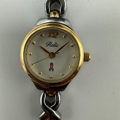 Relic Two-Tone Silver and Gold Watch Amazon.com: RELIC by Fossil Women main image 2