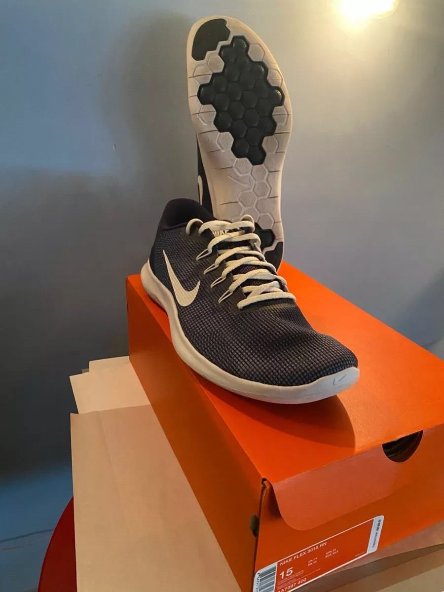 Begraafplaats lens Eerbetoon Nike Flex Run 2018 MENS US SIZE-15 NAVY/WHITE Style:AA7397-400 | eBay