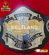 WWC UNIVERSAL HEAVYWEIGHT WRESTLING CHAMPION BELT 2MM4MM ZINC ADULT SIZE REPLICA
