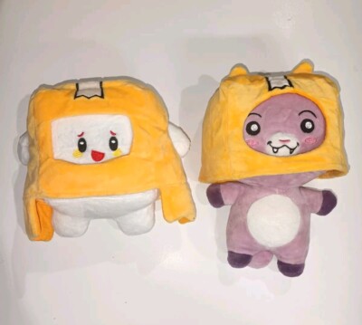 Foxy and Boxy plush Bundle Toys Box Stuffed Lot Kids Rare Nice Condition! 