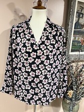 Gerard Darel Carlton Floral Silk Blouse Size 36