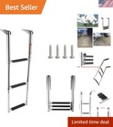 New ListingCompact Stainless Steel Boat Ladder - Telescoping Design for Easy Boarding