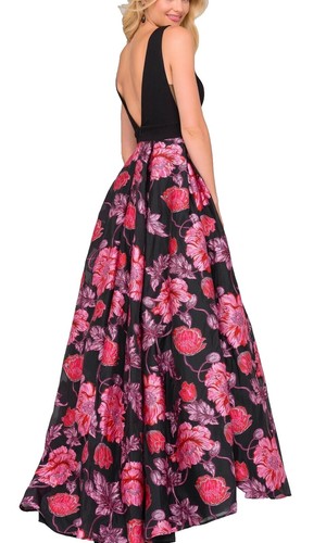 strapless open back dress High Low Strapless Prom Dress High Low Detail Mac Duggal 11685 – The Dress  Outlet main image 1