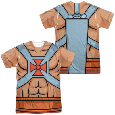 Masters of The Universe He Man Costumes Unisex Adult Costume T Shirt, S-3XL