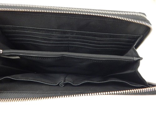 Coach Genuine Saffiano Leather Zip Case For iPad 5th Gen & 6th Gen Black New - Picture 7 of 9