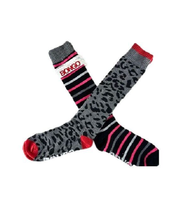 Knee Highs Women’s Size 9-11  2 pairs 1 Bright Stripe 1 Animal Print