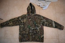 Olive Green Camouflage MOSSY OAK Break Up Infinity Insulated Hooded Jacket Large