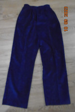 ALFRED DUNNER pull on CORDUROY pants blue size 8 LK NU