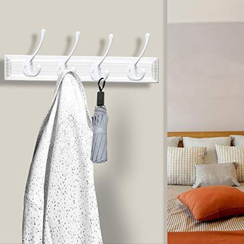 10 Pack Heavy Duty Dual Coat Hooks Wall Mounted with 20 Screws Retro Double H... - Picture 6 of 7