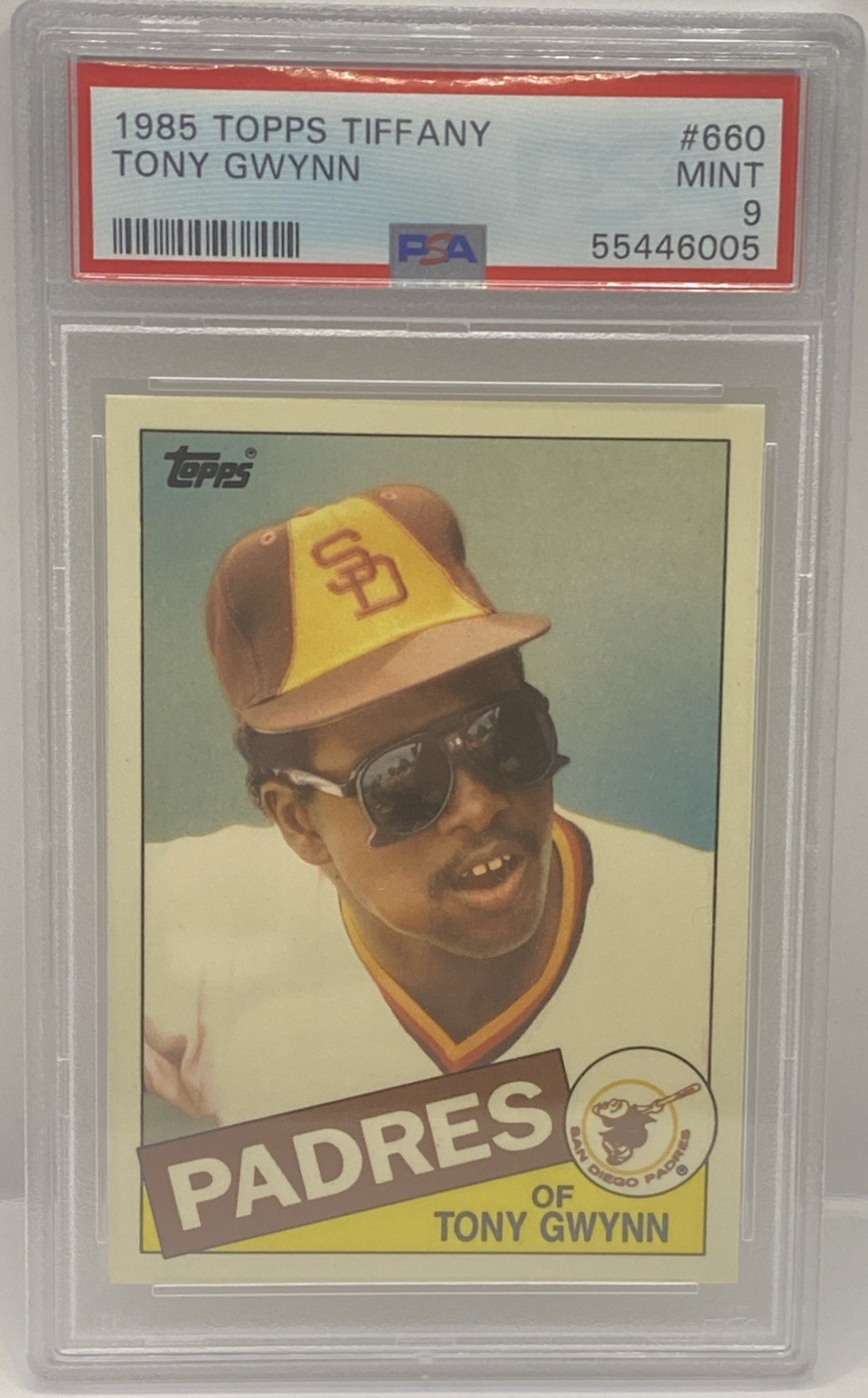 1985 Topps Tiffany Tony Gwynn HOF #660 PSA 9 MINT Graded Rare Padres