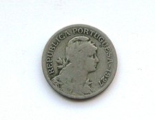 1927  Portugal 1 One Escudo Coin.