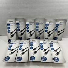 LOT of 11 Black Philips Streaming Internet Cables Cat5e 3Ft