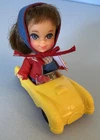Mattel Liddle Kiddle Babe Biddle With Outfit & Sports Car With Windshield