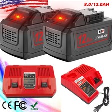 For Milwaukee For M18 8.0Ah Extended Lithium-ion 48-11-1880 Battery Charger