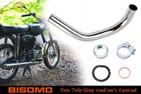 KrüMmer Tuning Ø 32Mm Auspuff Typ 2 + KrüMmermutter-Set Simson S50 S51 S70