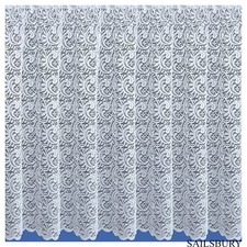 Sainsbury White Net Curtains - Free Next Day Delivery - Sold By The Metre