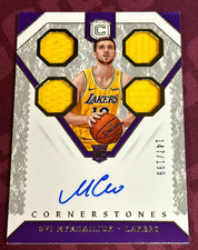 ‼️2018-19 Panini Cornerstone Svi Mykhailiuk RC Quad Jersey On Card Auto #147/199