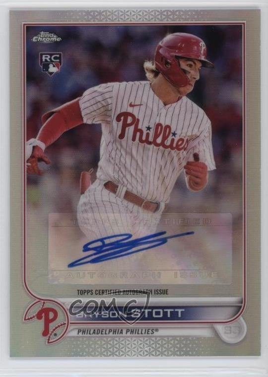 2022 Topps Chrome Update Auto Bryson Stott #AC-BS Auto 1f7b