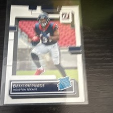 Panini 2022 Donruss Rated Rookie Dameon Pierce Houston Texans #340 NFL Card. rookie card picture