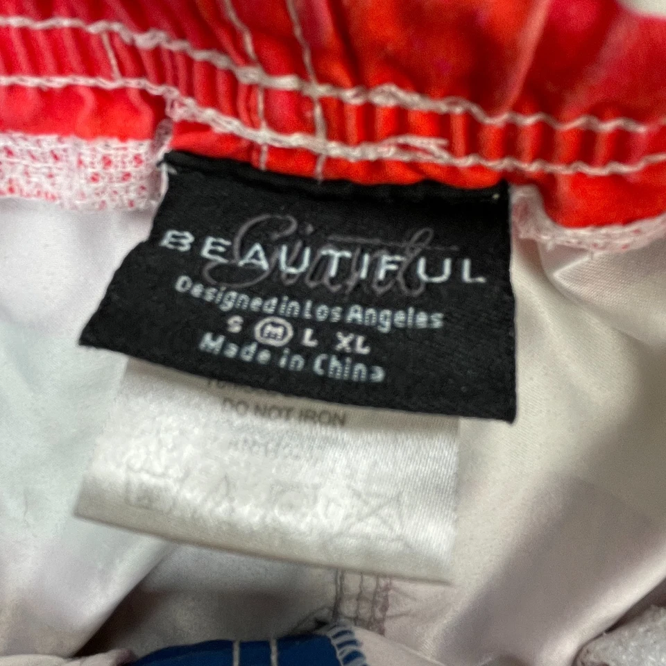 Мужские шорты средний синий США американский флаг доска купальный костюм в полоску патриот - Изображение 3 из 4