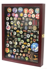 Large 19"X 14" Pin Display Case Medal Shadow Box with 98% UV Protection