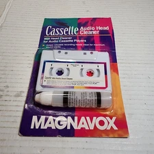 NOS Magnavox Wet Head Cleaner For Audio Cassette Tape Players 