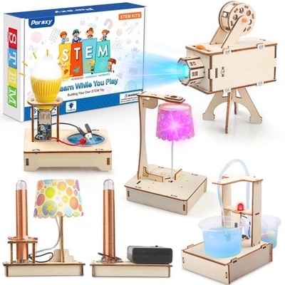 STEM Science Kits for Ages 8-10-12, 5 Set 3D Wooden Puzzles, Toys for Ages 8-...