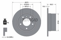 2X Pagid Bremsscheibe Voll Ø272Mm FüR BMW Z3 Roadster E36