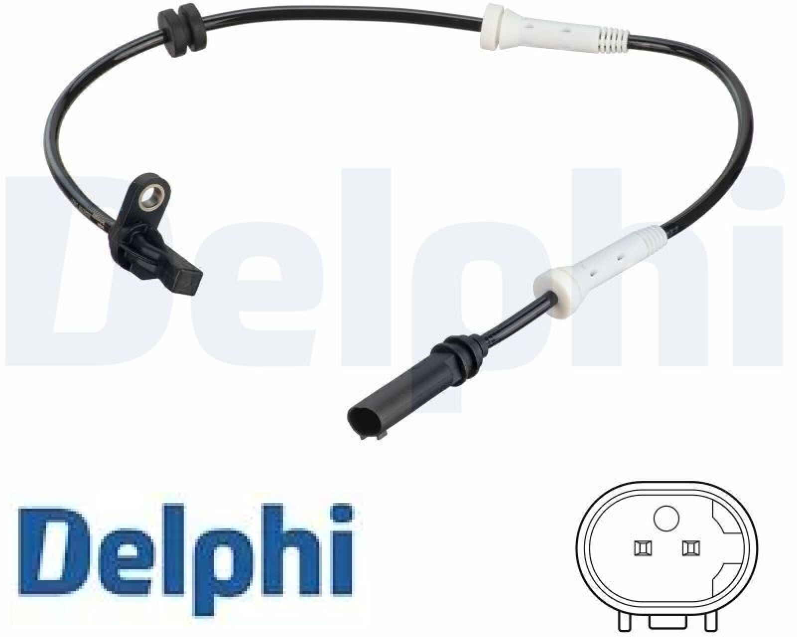 Für DELPHI SS20755 Sensor, wheel speed SS20755 ABS sensor front L/R fits: BMW 1 - Bild 2