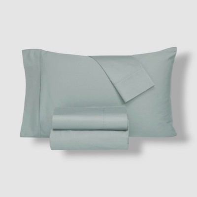 Everyday Home Blue Aqua Trident 300-TC 100% Cotton 4pc Sheet Set, King