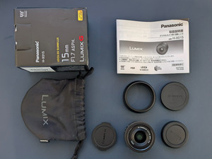 Panasonic Leica DG Summilux 15mm f/1.7 ASPH. MFT Prime Wide-Angle Lens H-X015