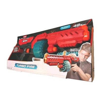 Zuru X-Shot Excel Turbo Fire Foam Dart Blaster 48 Darts Slam Fire New In Box
