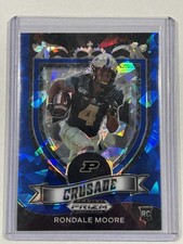 2021 Panini Prizm Draft Picks Crusade Rondale Moore #171 Blue Ice Prizm /99 (RC)