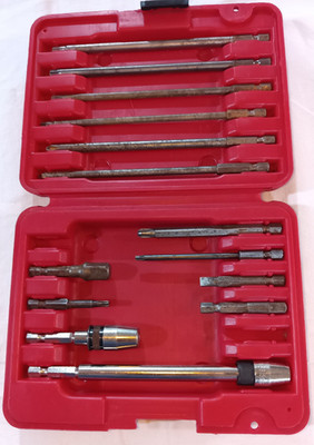 Mac Tools Quick Change Fastener Drive Tool Bit Set W/ Latch Case QCAS16 15pcs
