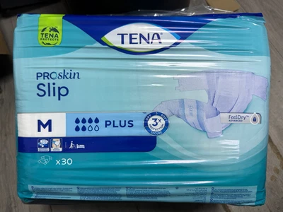 TENA Proskin SLIP PLUS Pro M 30 SLIPS INCONTINENCIA DESLIZAMIENTO PAÑAL SELLADO NUEVO - Imagen 1 de 4