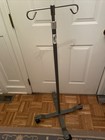 ProBasics Rolling 2-Hook 4-Leg Chrome Plated IV Stand Pole Wheeled I V Pole — photo 1