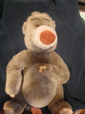 VINTAGE DISNEY BALOO 15 INCH PLUSH JUNGLE BOOK WITH BOTTOM TAG/ LABEL