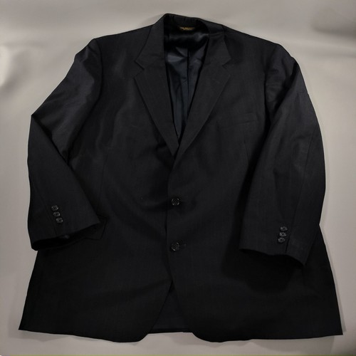 Judd's Classic Fit Black Striped Suit Blazer And Pants Set Mens Size Large - Picture 2 of 18