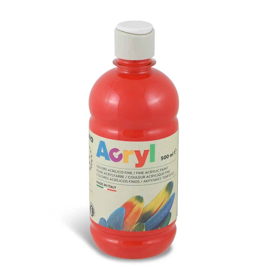 [4003TA500300] Primo Tube Soft Plastique Peinture Acrylique Fine FLUO 500 ml ... - Photo 1/2