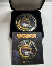 🛑 2021 Back To The Future Glow N Dark 1 oz .999 Silver Coin Limited 306/400 COA