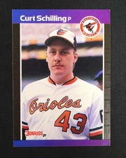 1989 DONRUSS Curt Schilling Rookie Baseball Card #635 