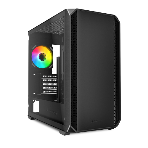 Sharkoon MK2 RGB Micro Tower Nero (MK2 RGB Black mATX [schwarz]) - Immagine 3