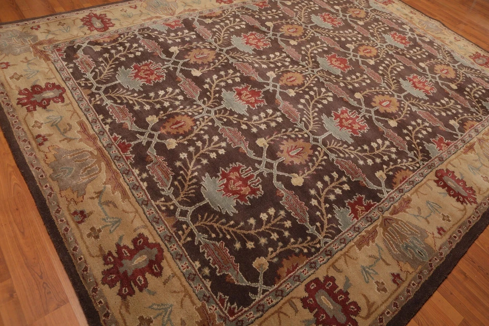 Ковер ручной работы шерсти традиционный ковер ручной работы тафтинг современный дизайн ковер 8 x 10 | 8 x 12| - Изображение 2 из 4