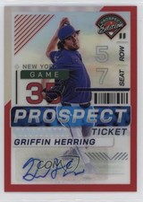2024 Panini Prospect Edition Red Prizm Signatures /199 Griffin Herring Auto 0wq4