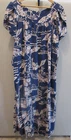 Vintage Hilo Hattie Tropical 100% Cotton MuuMuu Dress Womens 3XL Beach Resort