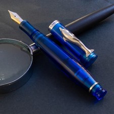 Penna stilografica Lominchay Riviera Dolphin Demonstrator edizione limitata pennino 18K M