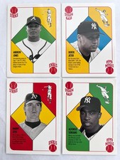 2003 Topps Game Cards Lot (4) Derek Jeter Soriano Zito Andruw Jones Yankees