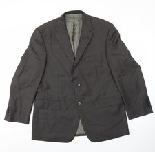 Marks and Spencer Anzugjacke Herren Grau Wolle Gr&ouml;&szlig;e 42